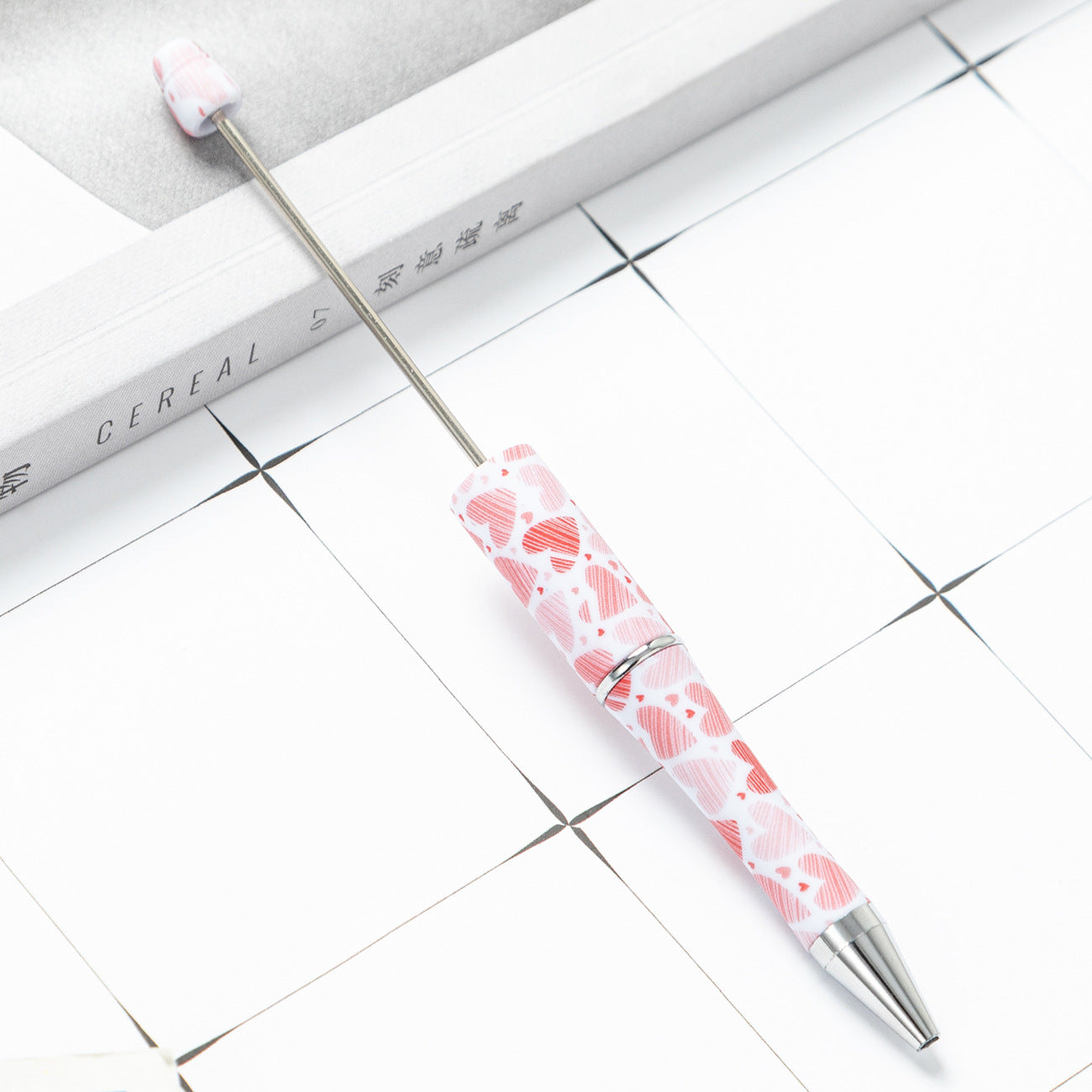 Wholesale Beadable Pens Cow Print Leopard Print Christmas Plastic Pen DIY for Beaded